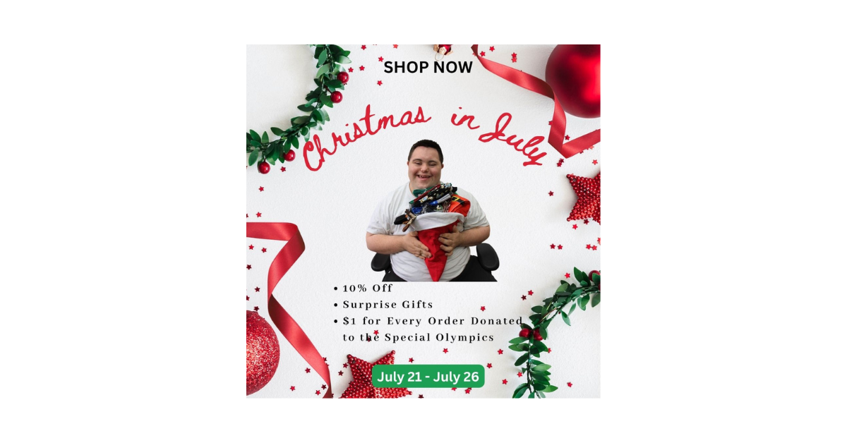 John celebrates the Christmas in July Sale with festive socks. Enjoy 10% off, surprise gifts, and $1 donated per order!