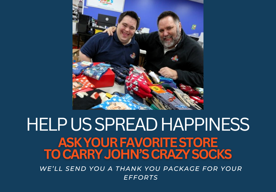 Help Us Spread Happiness: Ask Your Favorite Store to Carry Our Socks