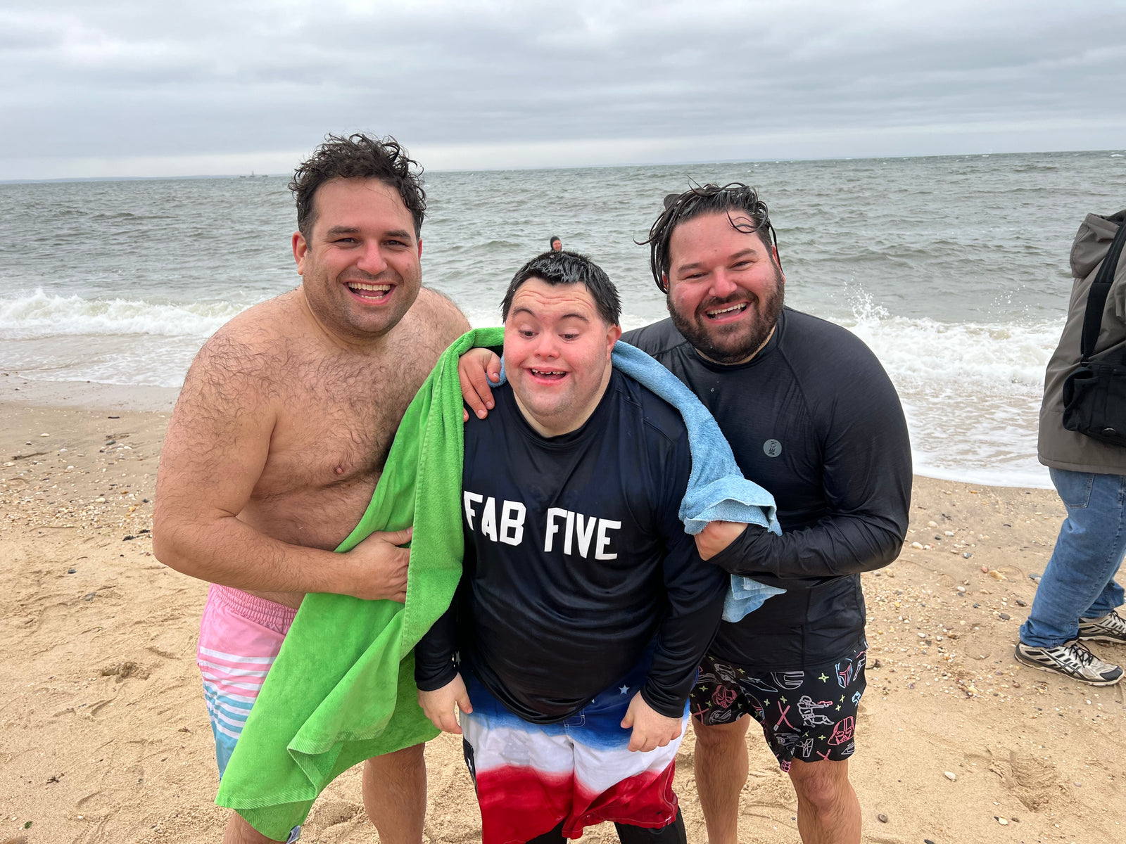 John’s Crazy Socks Does the Huntington Polar Plunge for the Special Olympics