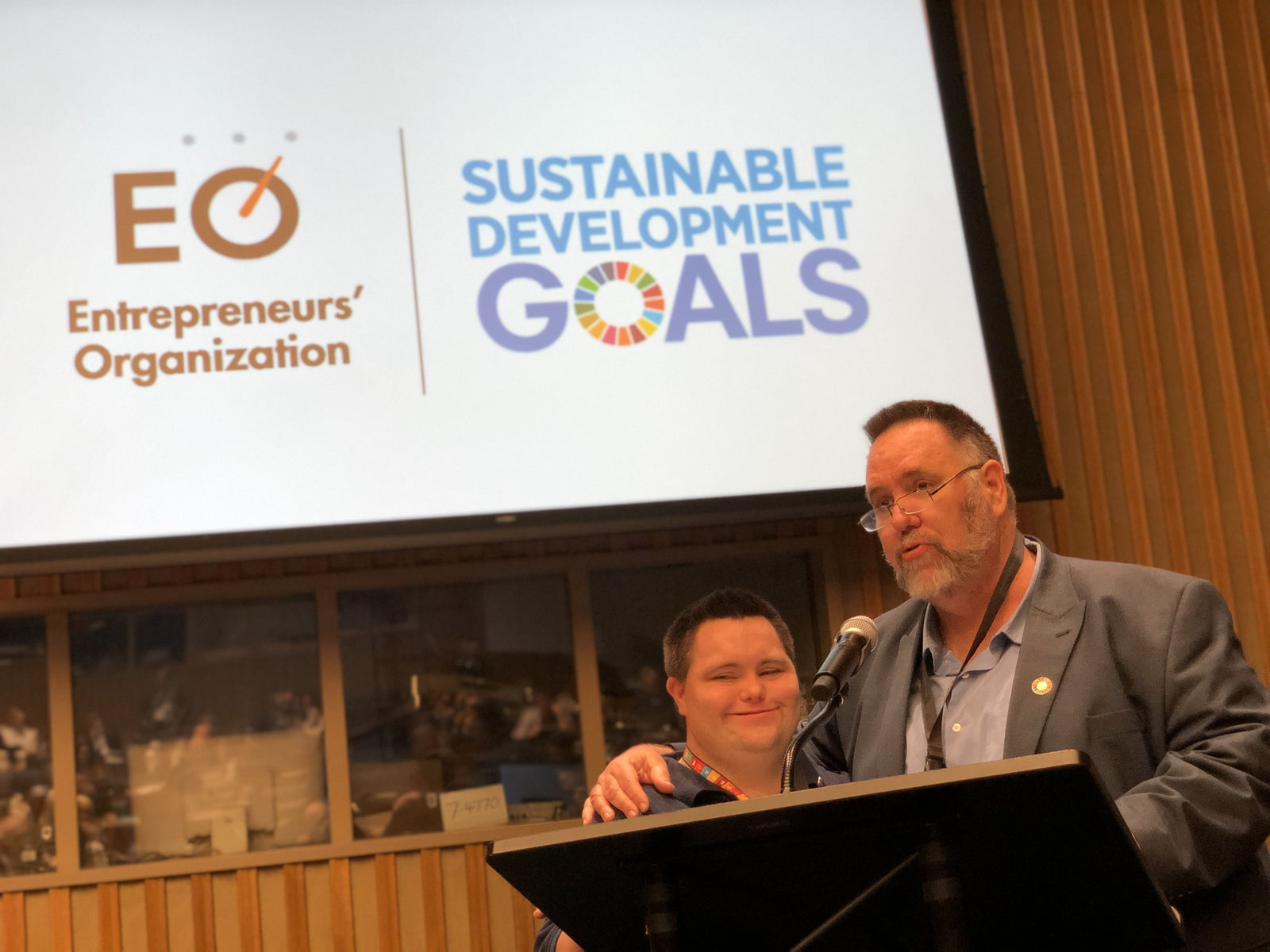 John and Mark X. Cronin from John’s Crazy Socks Attend International Entrepreneurial Summit at the United Nations