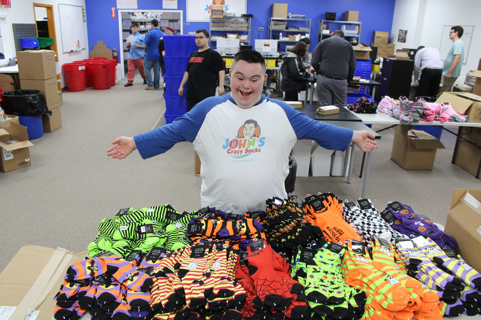 Inivting You to the Ribbon Cutting at Our New Sock Warehouse