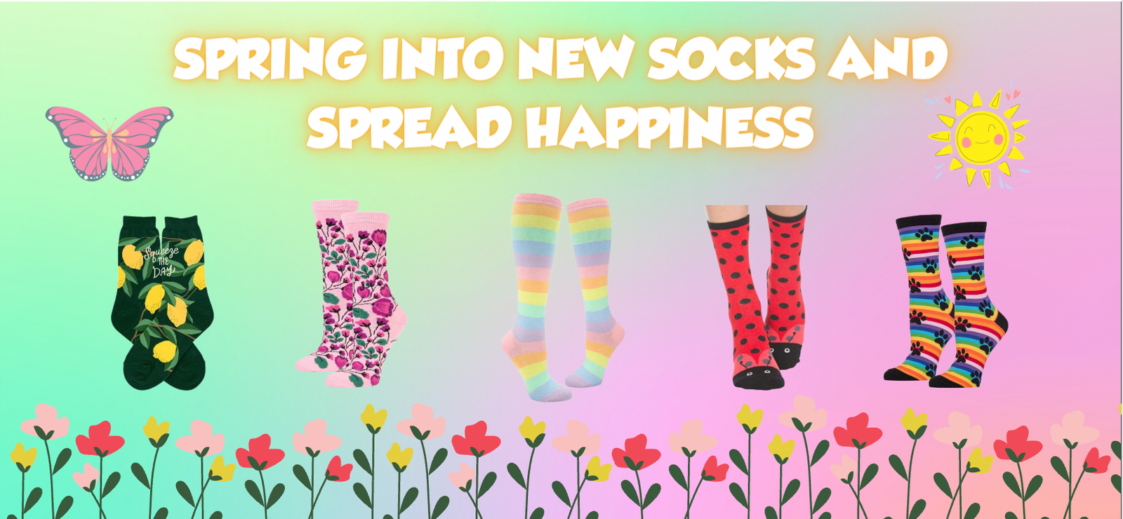 Spring Into New Socks and Spread Happiness