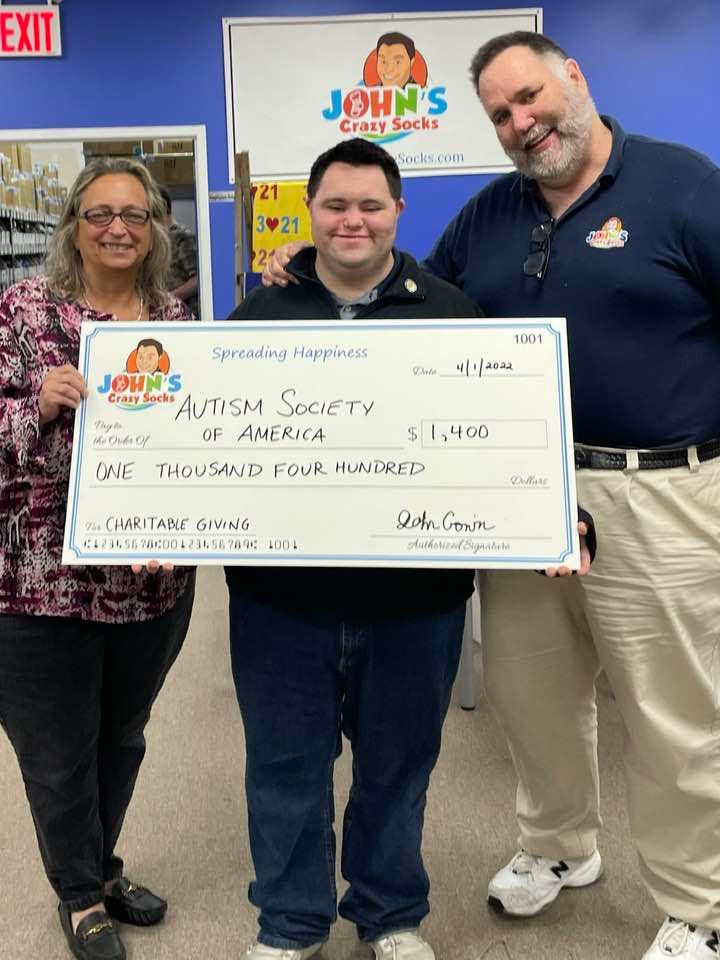 John’s Crazy Socks Supports the Autism Society of America