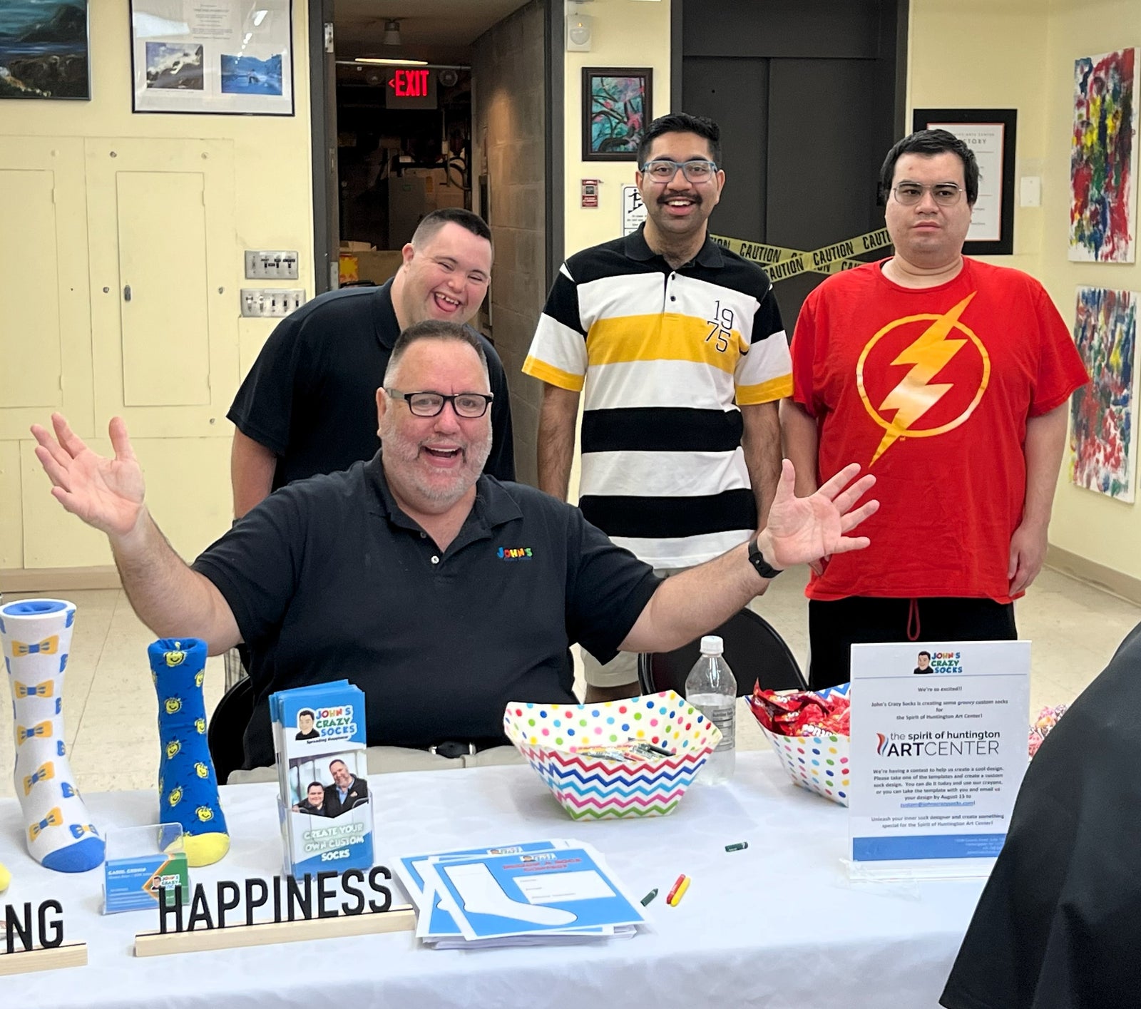 John’s Crazy Socks Joins the Summer Arts Festival at the Spirit of Huntington Art Center