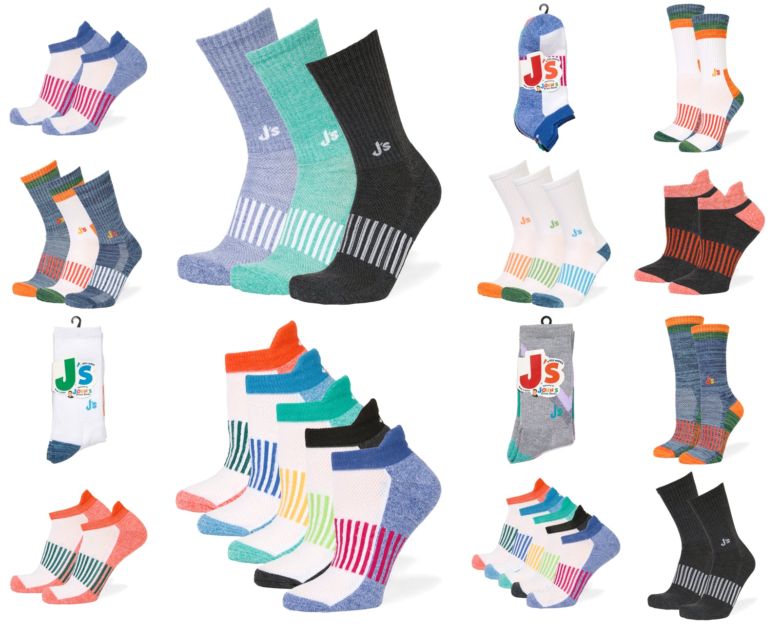 John’s Crazy Socks Introduces a Line of Athletic Socks