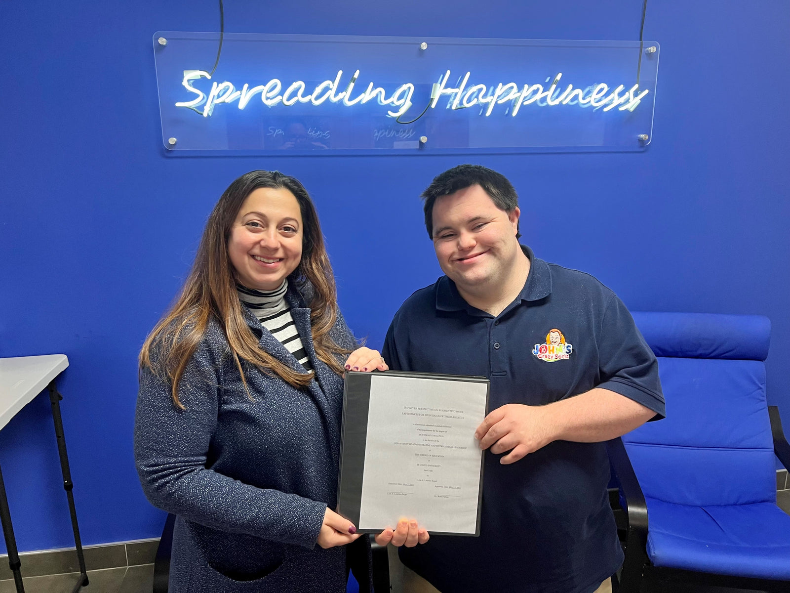 St. John’s University Researcher Publishes Dissertation on John’s Crazy Socks Employment of People with Differing Abilities