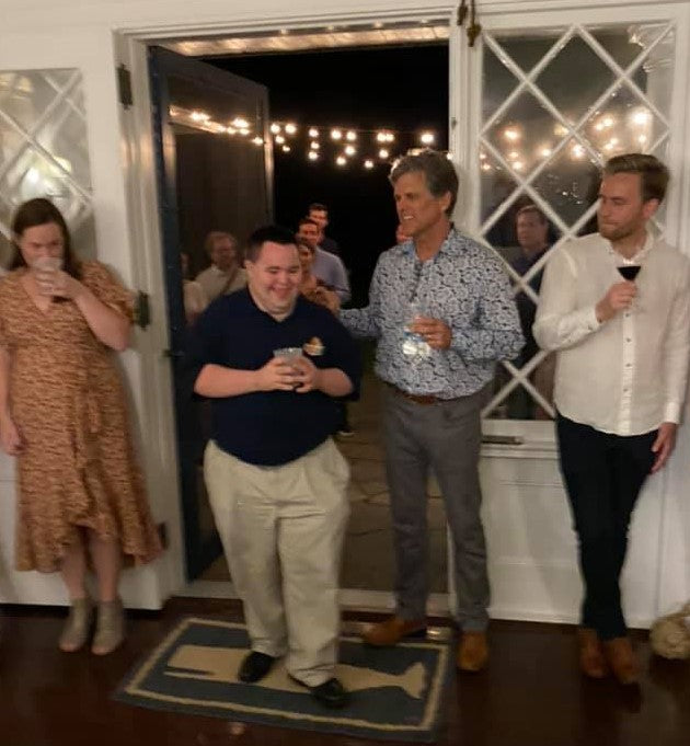 John and Mark X. Cronin from John’s Crazy Socks Meet with the Joseph P. Kennedy Jr. Foundation