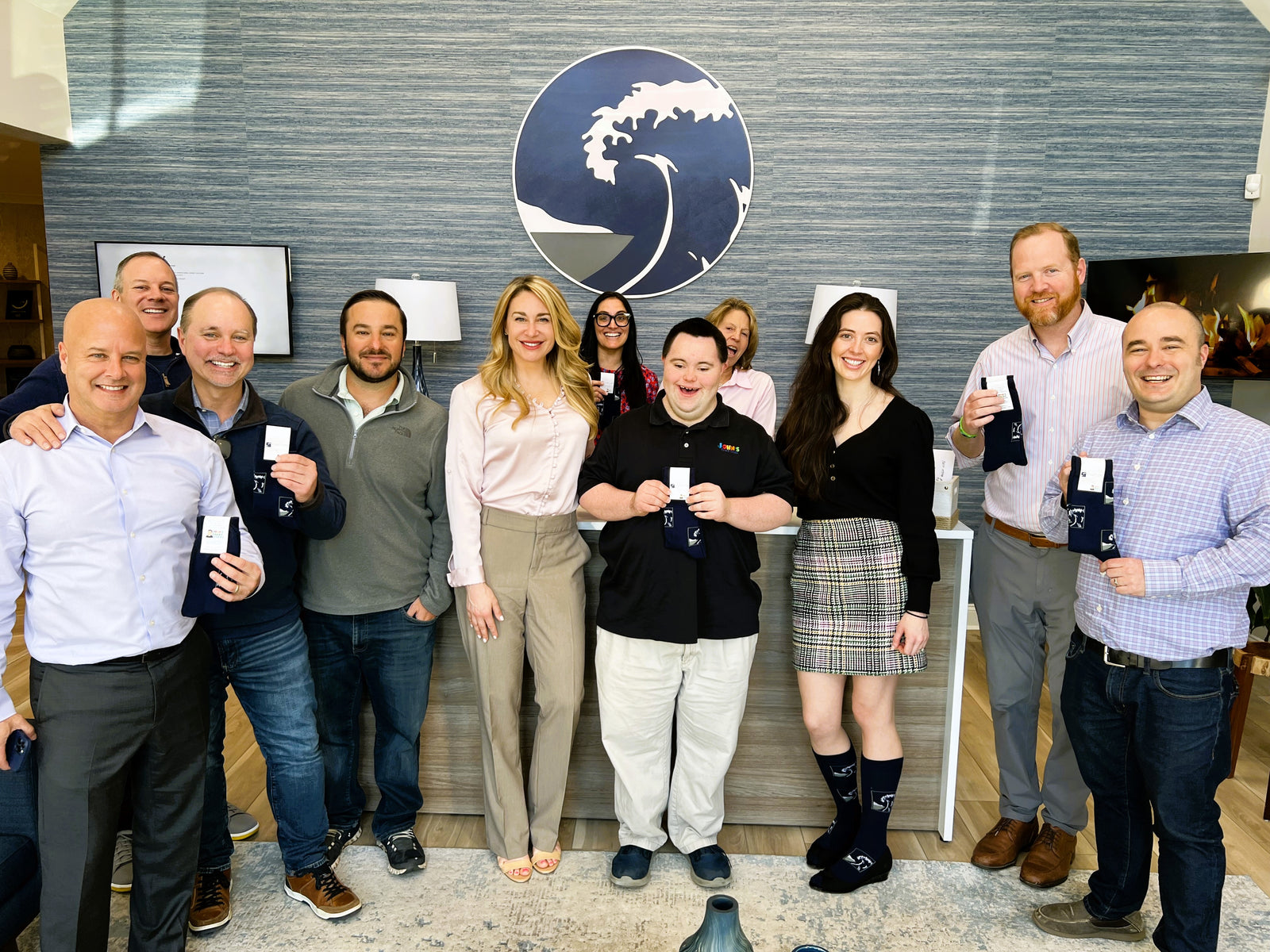 John’s Crazy Socks Delivers Custom Socks to Coastline Wealth Management