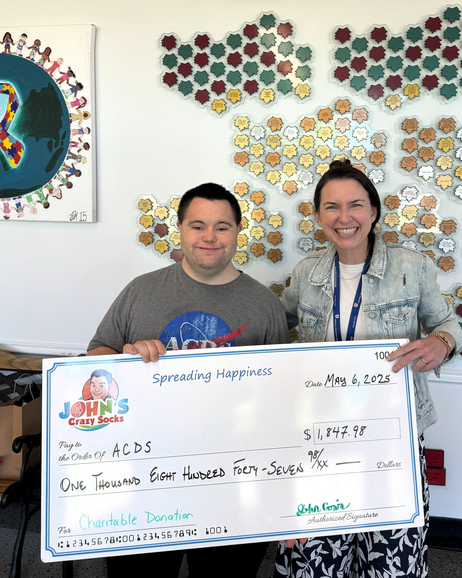 Spreading Happiness at ACDS: John Cronin Delivers Quarterly Donation