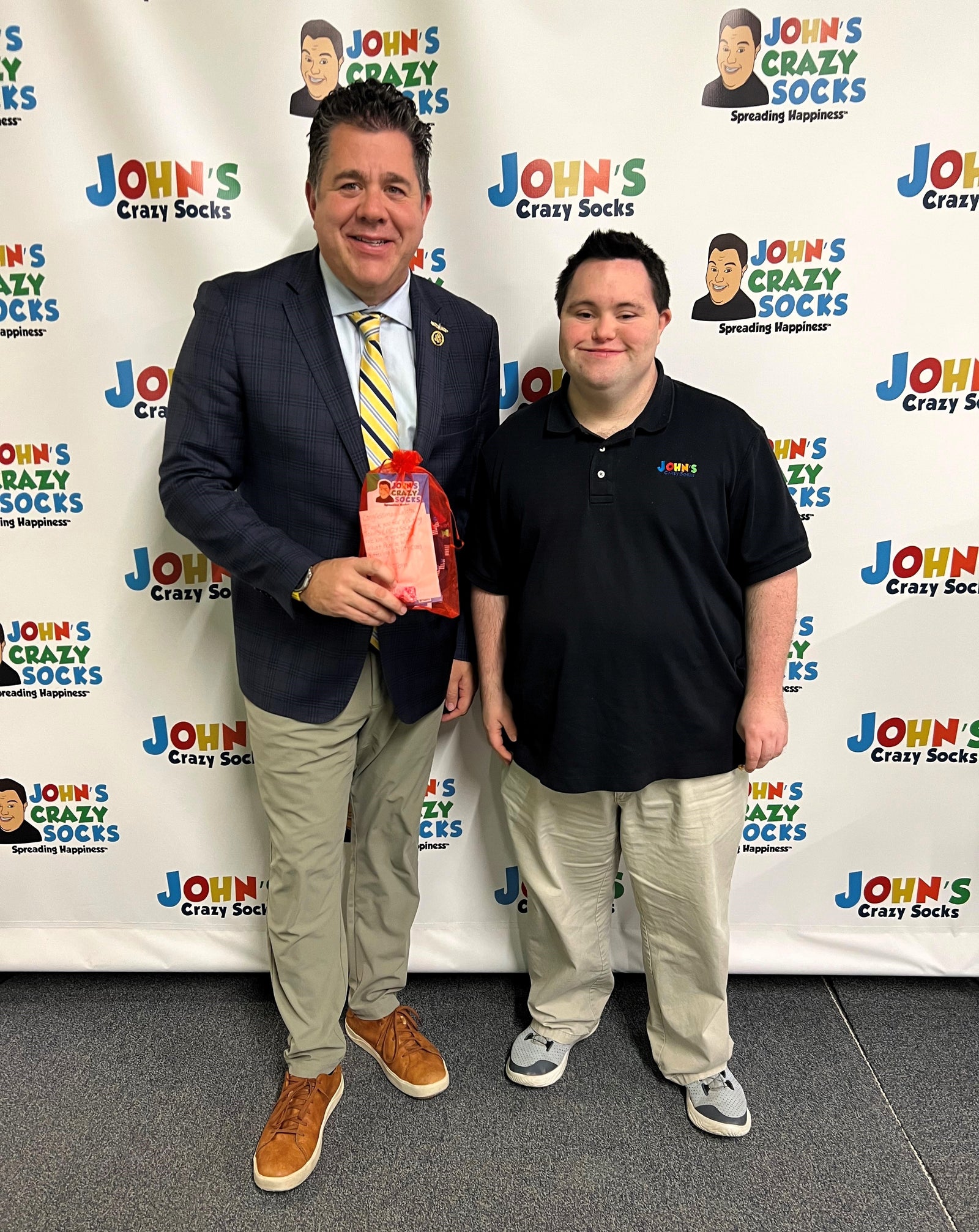 Congressman LaLota Visits John’s Crazy Socks