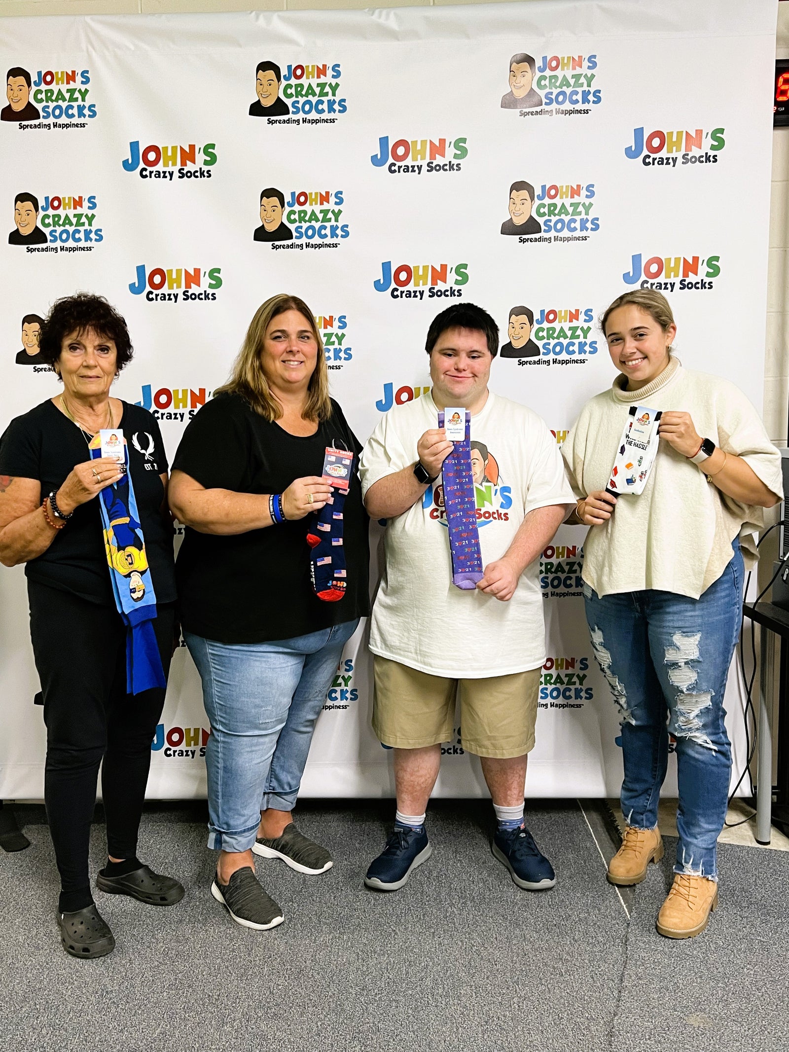 Nikki’s Wings of Hope Visits John’s Crazy Socks