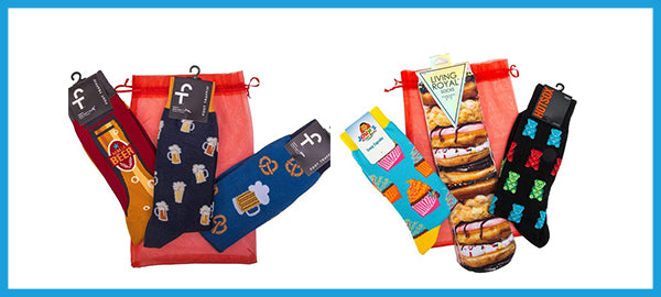 Gift Bag & Boxes Of Socks