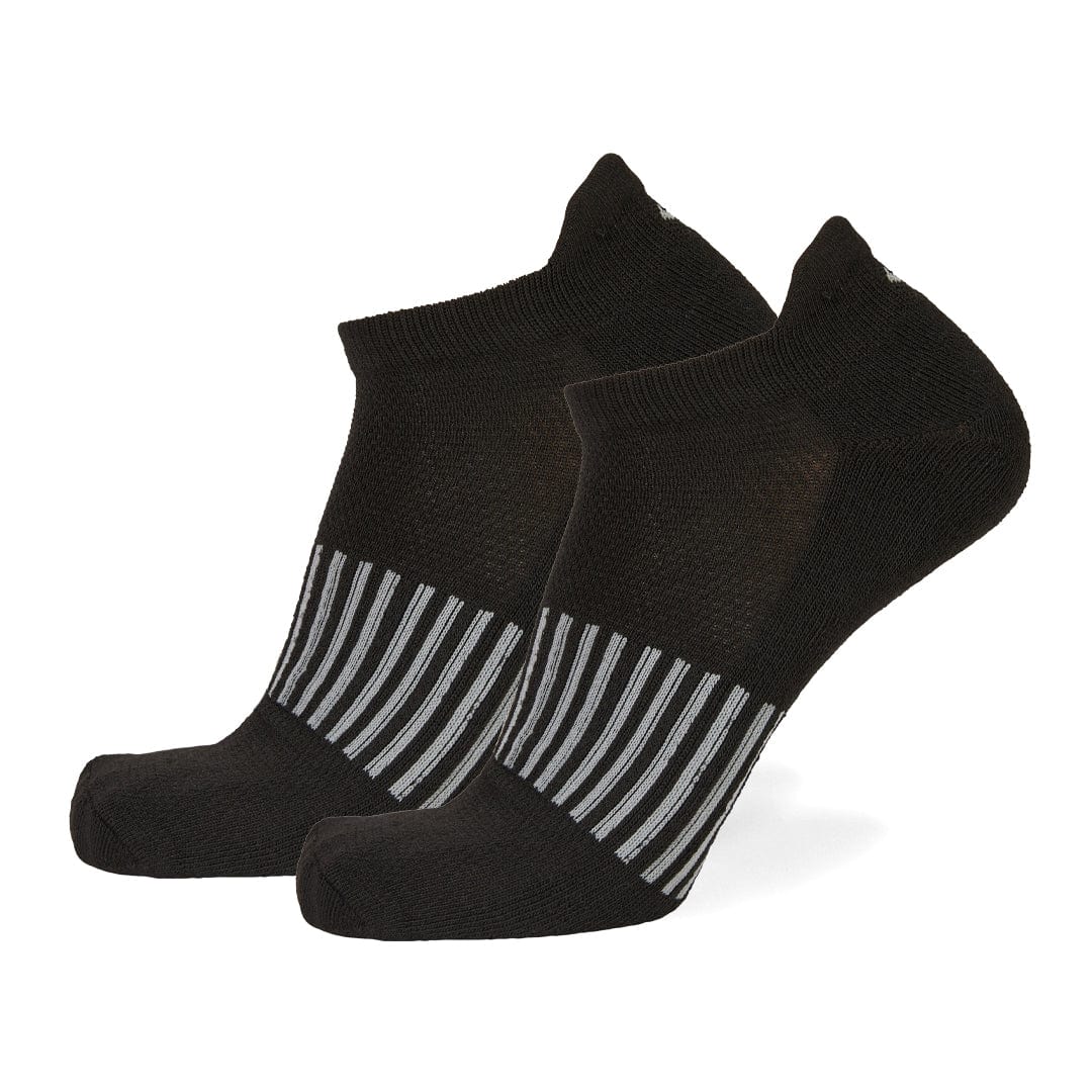 Athletic No Show 5 Pack - Black/White/Grey