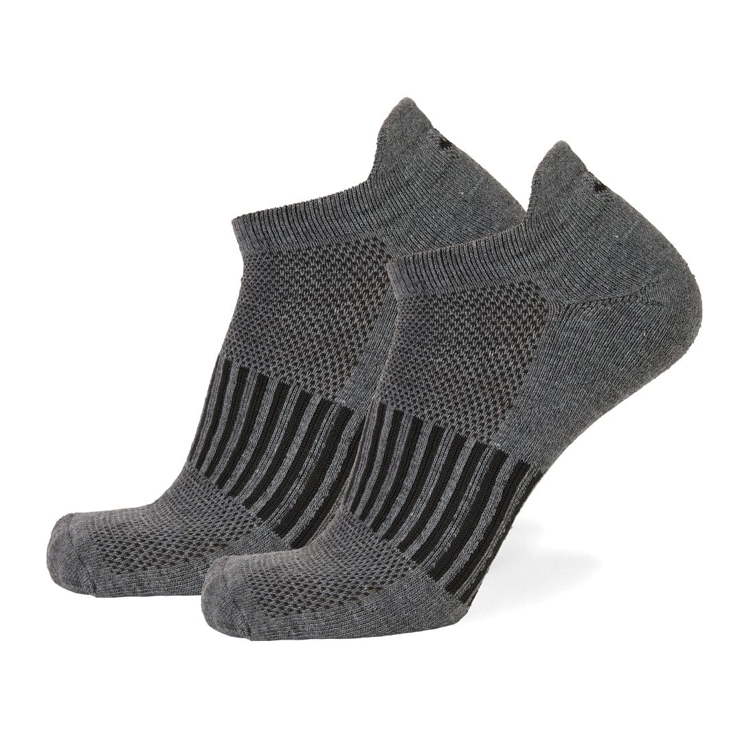 Athletic No Show 5 Pack - Black/White/Grey