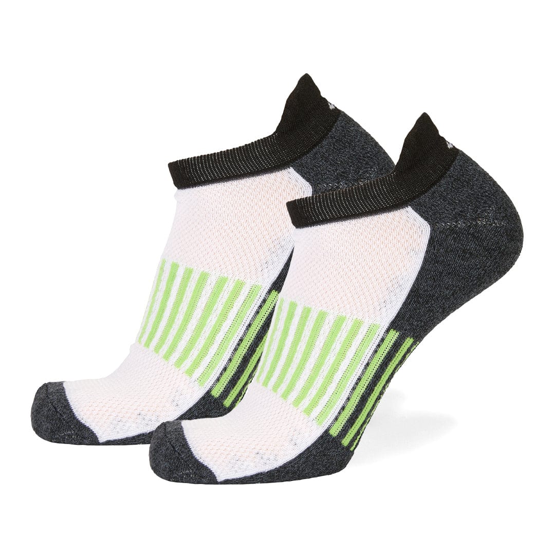 Athletic No Show 5 Pack - White/Assorted