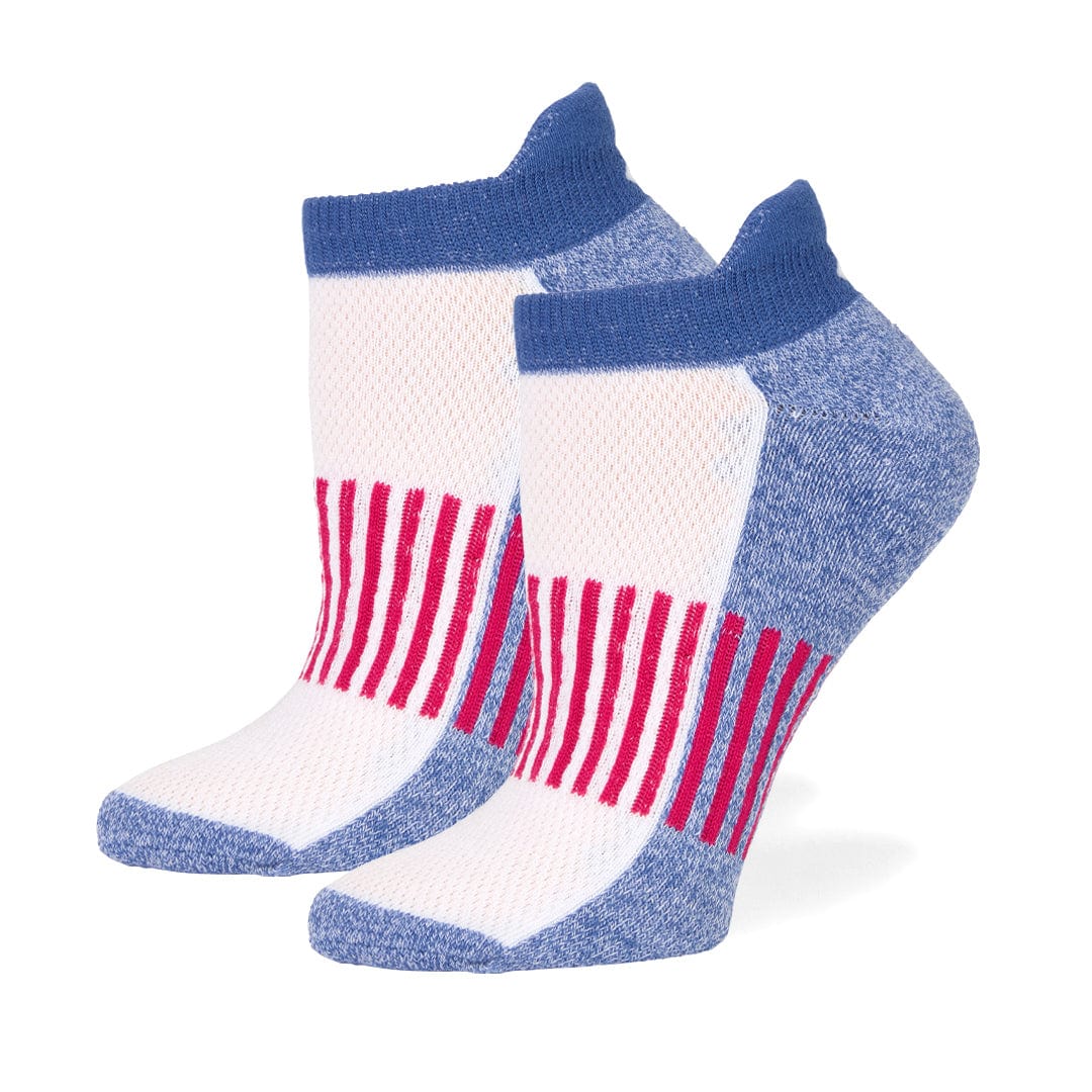 Athletic No Show 5 Pack - White/Assorted