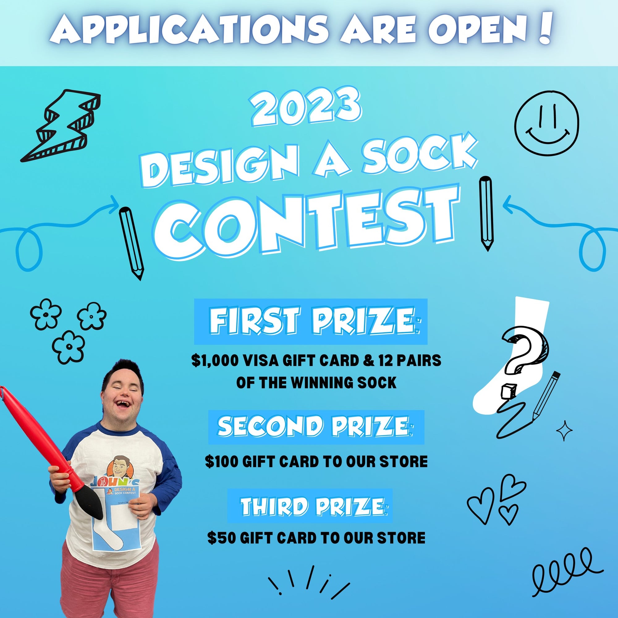 John’s Crazy Socks Opens 2023 Sock Design Contest