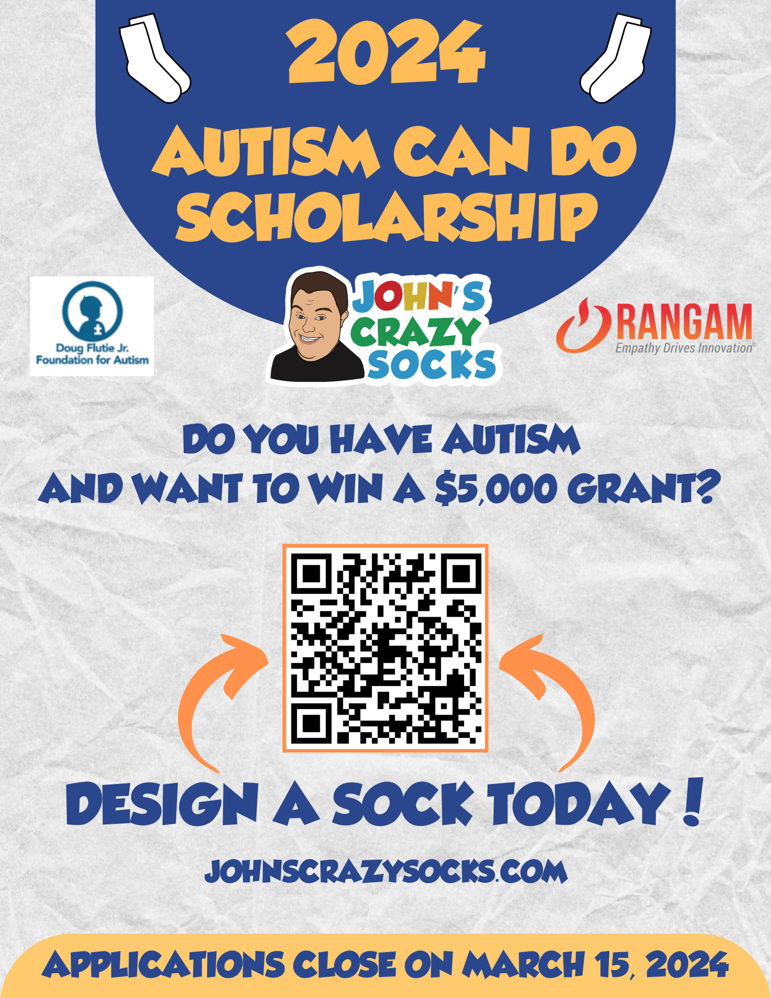 John’s Crazy Socks Announces Its Sixth Annual Autism Can Do Scholarship