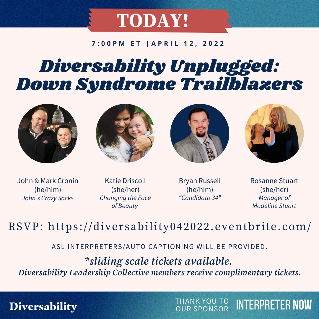 John and Mark X. Cronin Join Panel for Diversability Unplugged: Down Syndrome Trailblazers