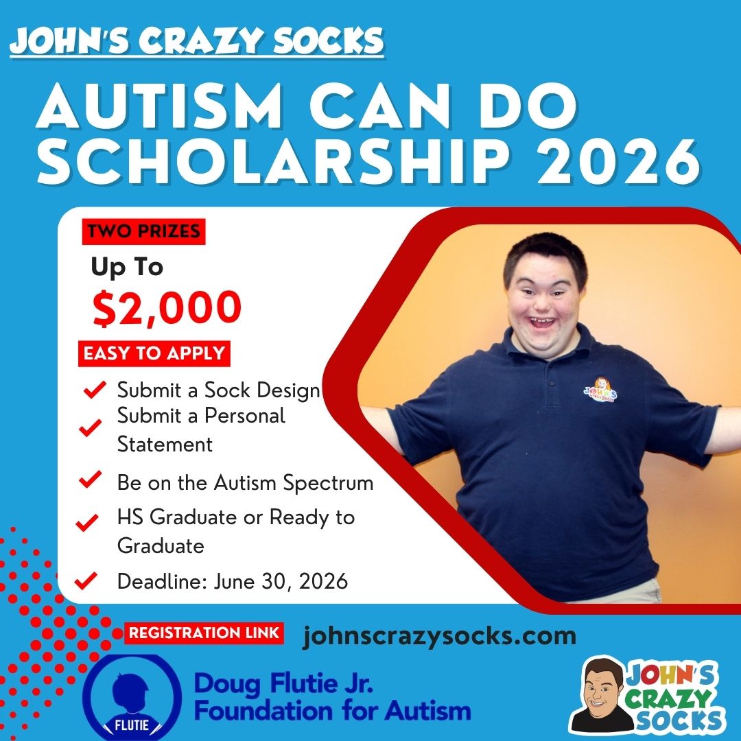 John’s Crazy Socks Is Accepting Submissions for Its Eighth Annual Autism Can Do Scholarship