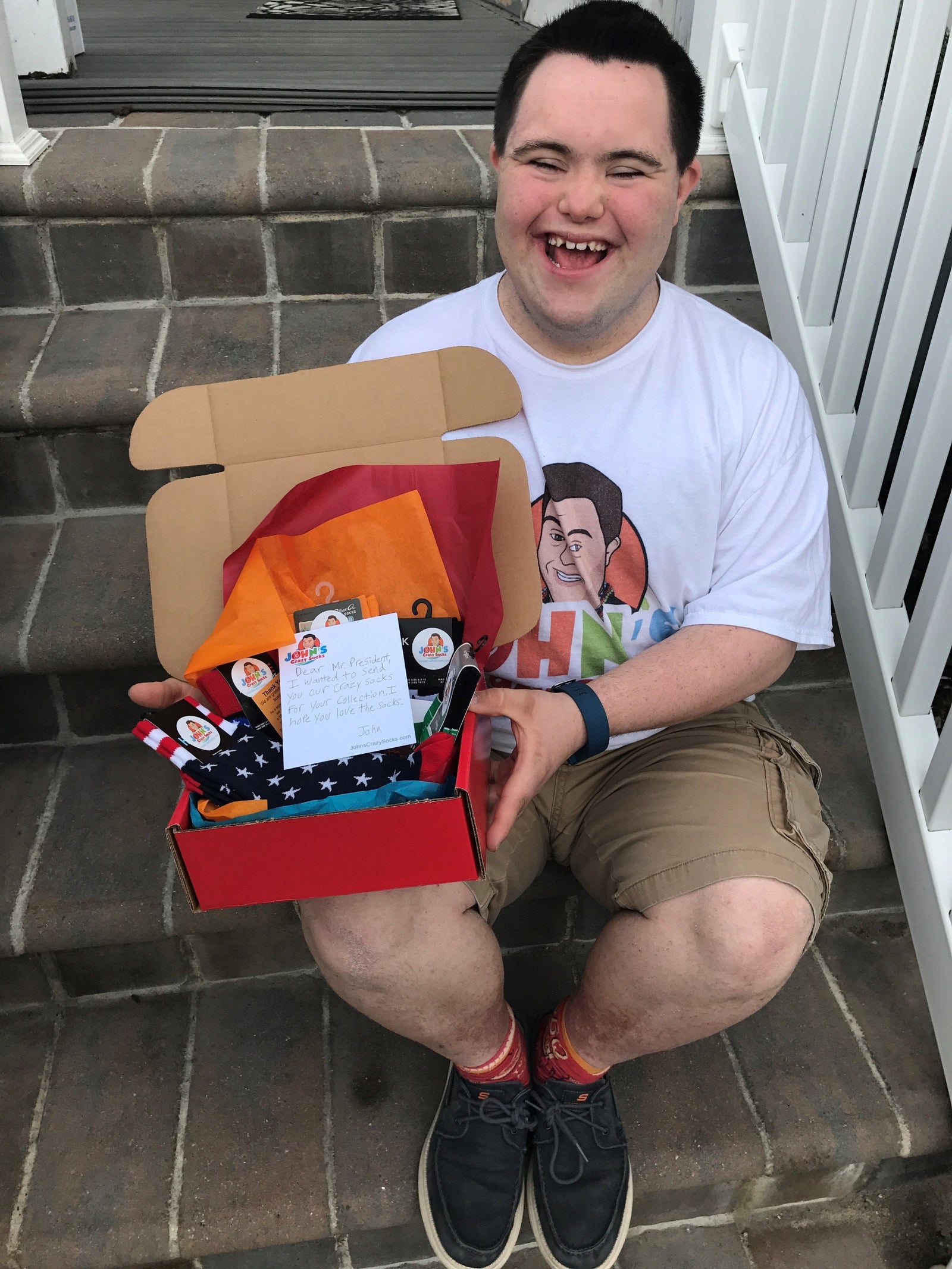 Special Delivery of Crazy Socks for President George H.W. Bush