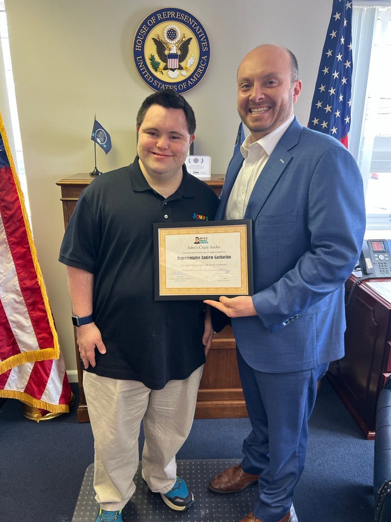 John Cronin Thanks Congressman Andrew Garbarino for Supporting People with Down Syndrome