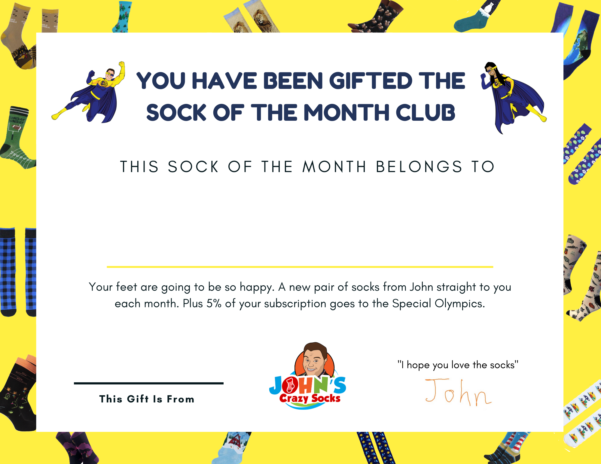 Great Last Minute The Sock Of The Month Club Plus A Certificate