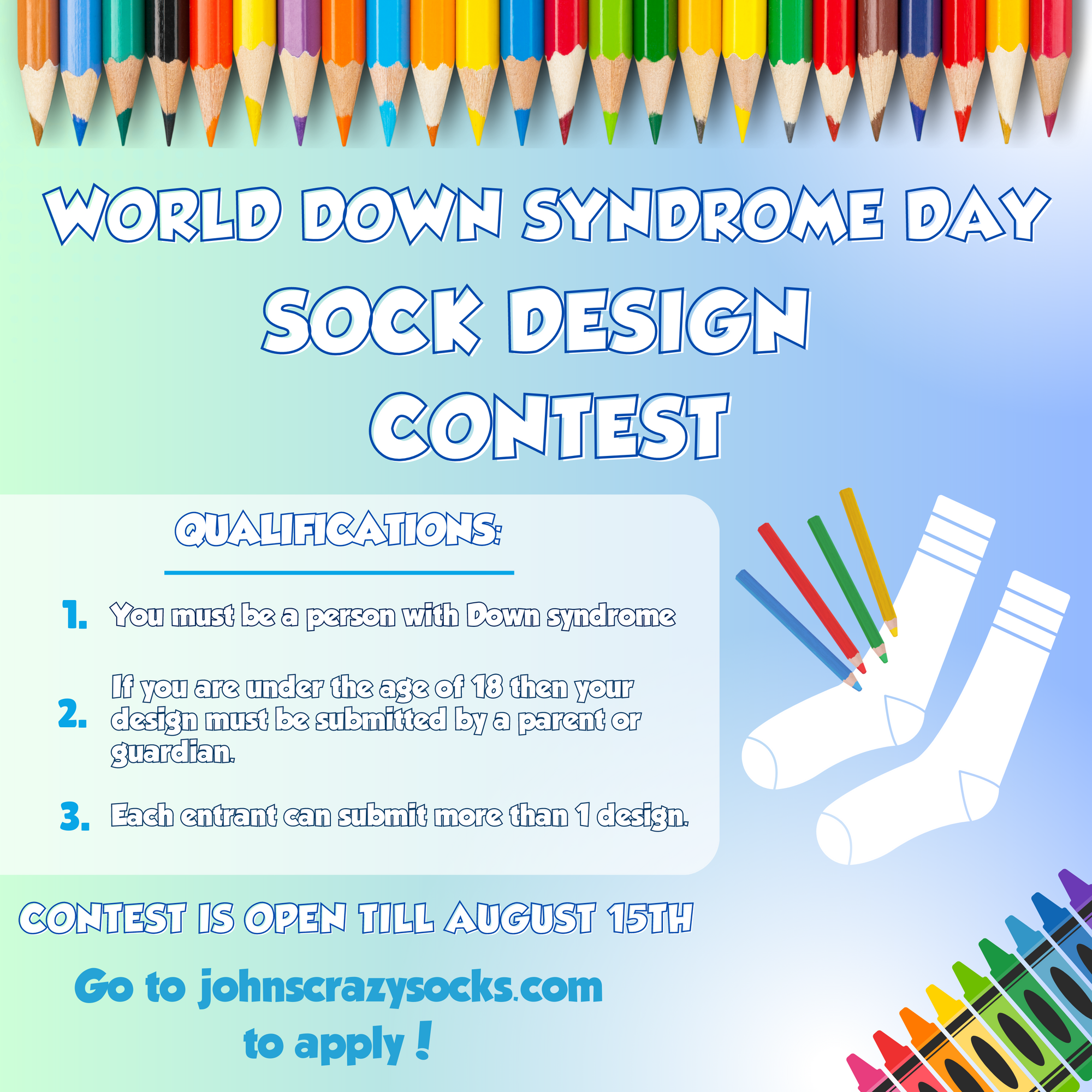 John’s Crazy Socks Creating Socks for World Down Syndrome Day 2024