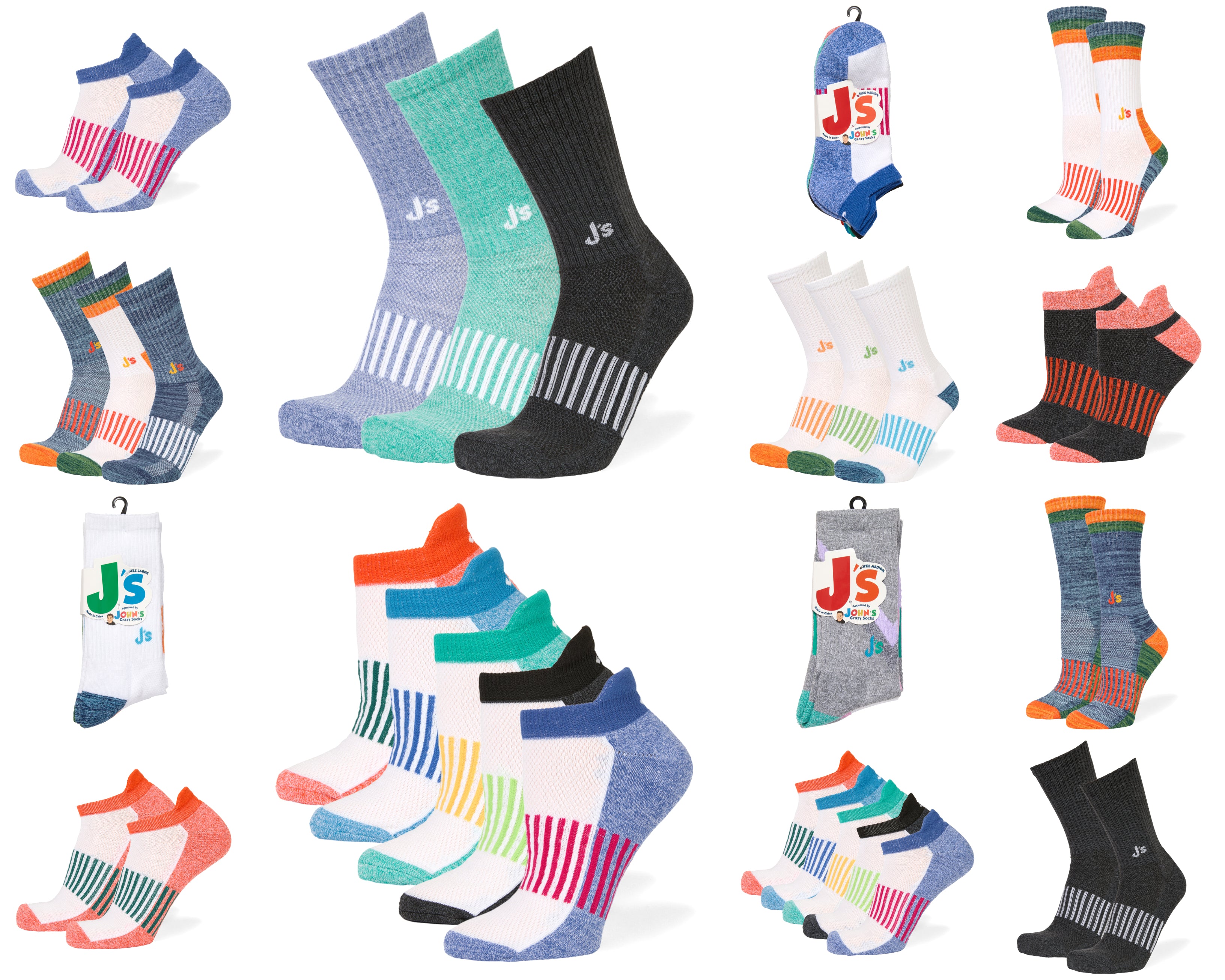 Johns Crazy Socks Introduces A Line Of Athletic Socks Johns Crazy Socks