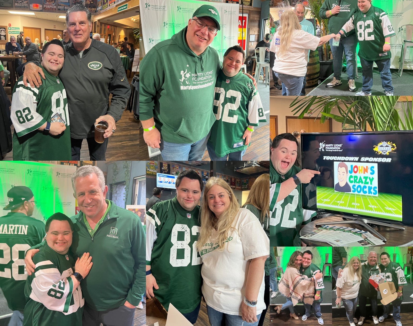 John and John’s Crazy Socks Join the Marty Lyons Foundation NFL Draft Party