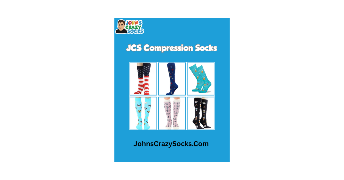 A collage of some of our JCS Compression Socks. 