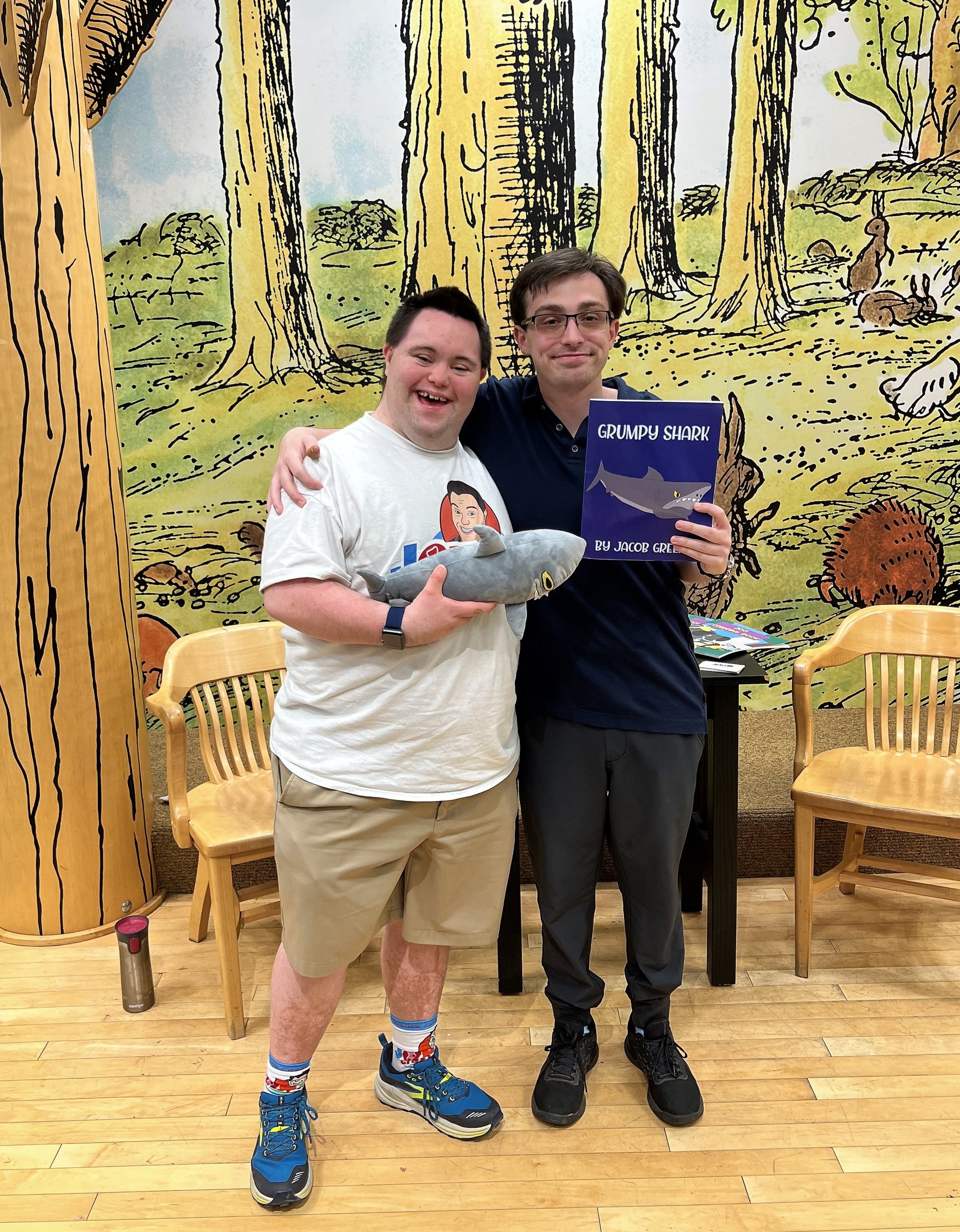 John Cheers on Jacob Greene, an Artist with Autism, at His Book Reading Event