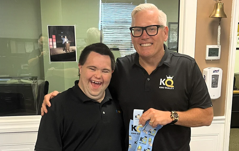 John Cronin Delivers Custom Socks to King Quality