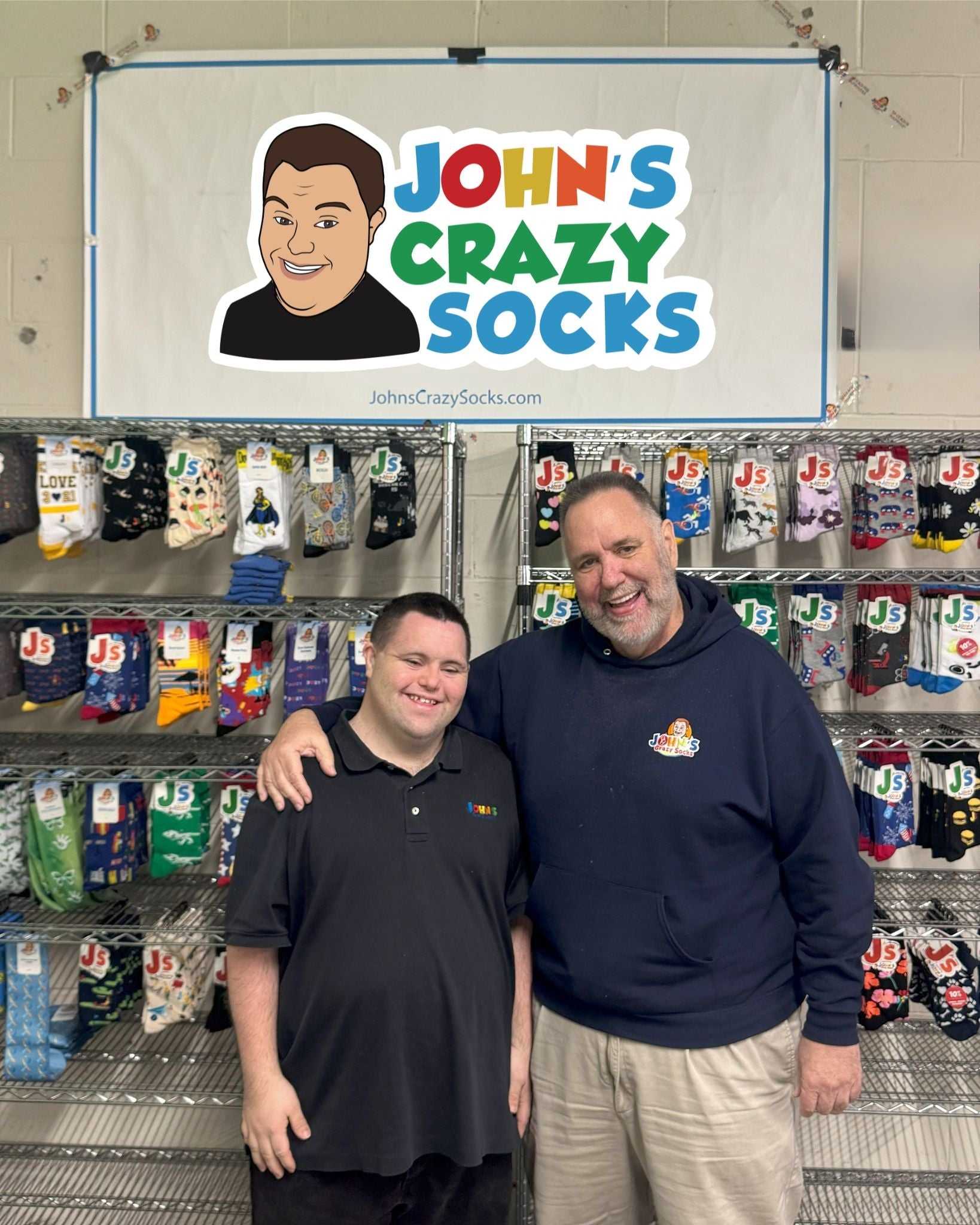 Come Visit the John’s Crazy Socks Warehouse Store!