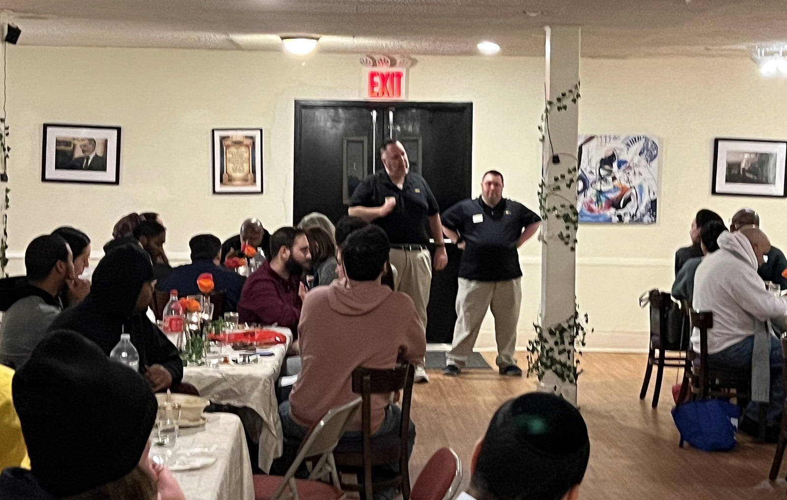 John and Mark X. Cronin of John’s Crazy Socks Speak at Knock Knock Give a Sock Dinner