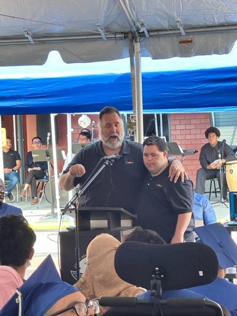John and Mark X. Cronin Speak at the Graduation Ceremonies for John F Kennedy Jr. High School