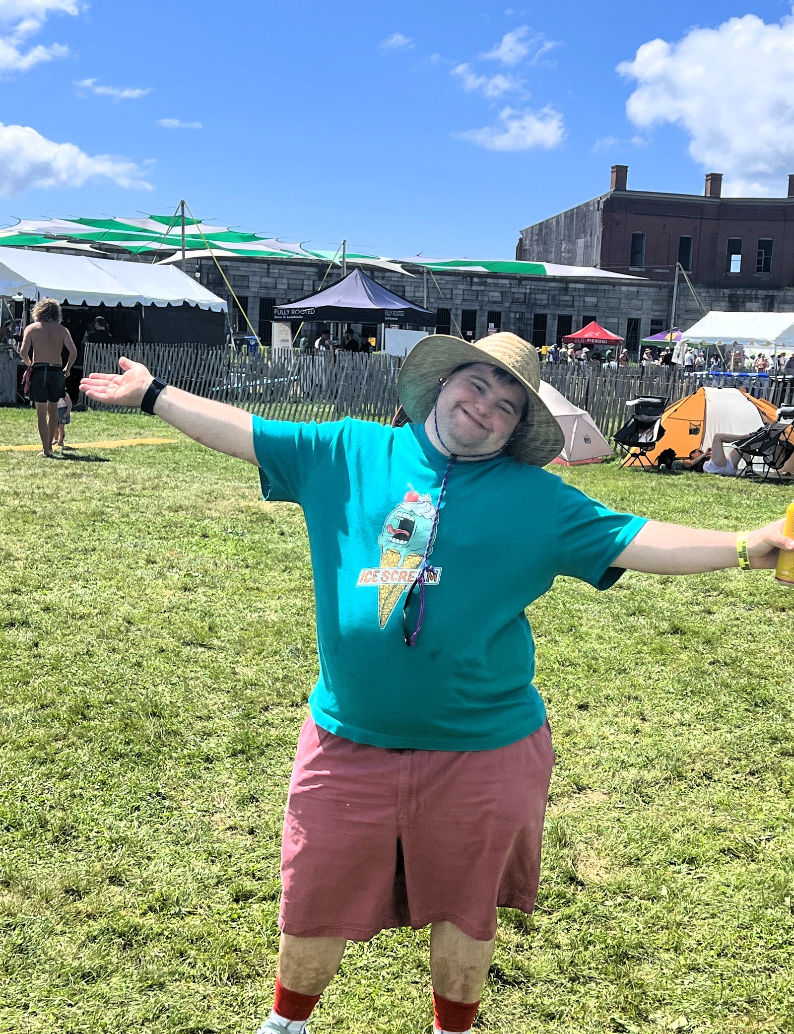 John Dances Away at the Newport Folk Festival
