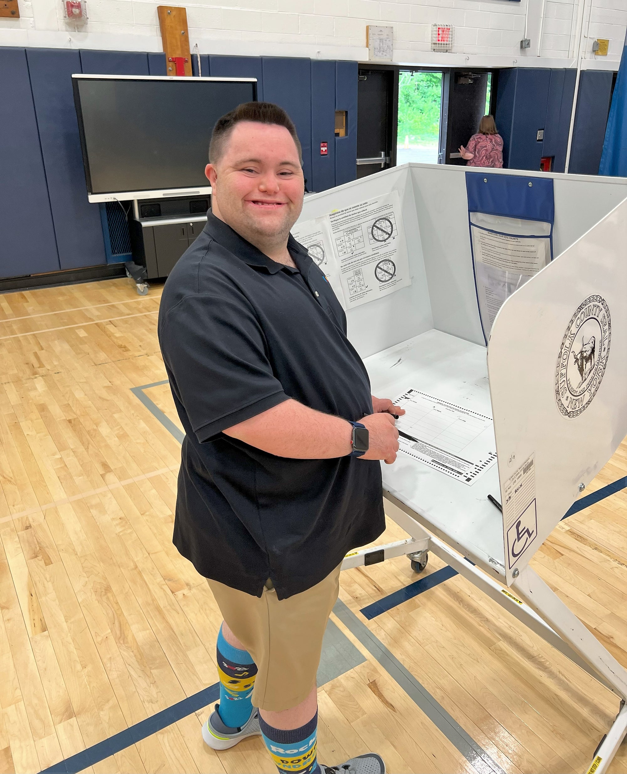 John Makes His Voice Heard by Voting