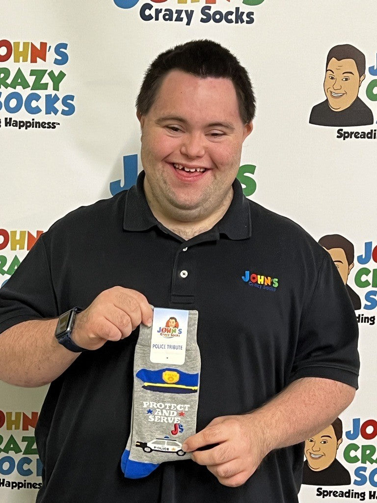 John’s Crazy Socks Introduces Police Tribute Socks