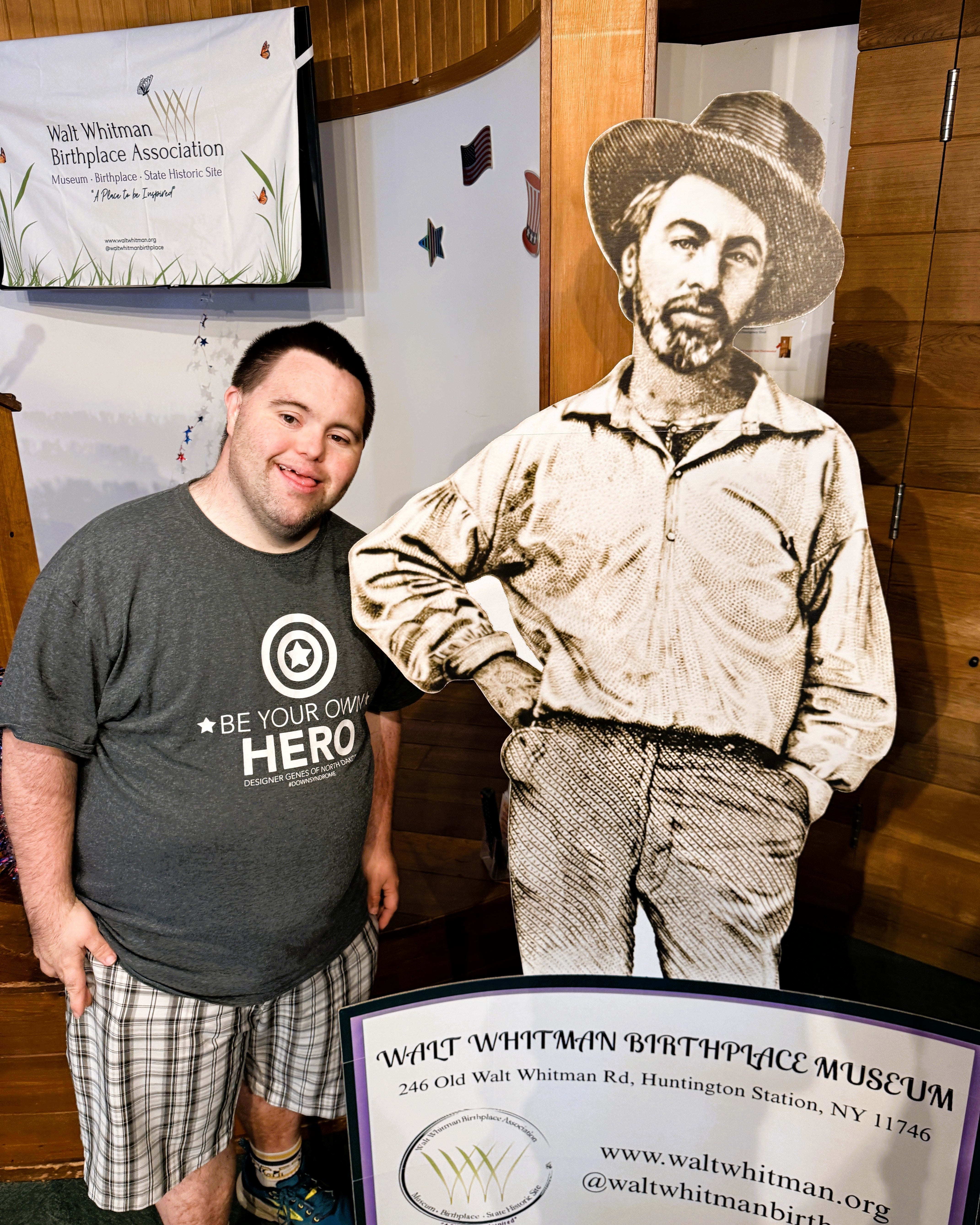 John and Mark Attend a Ribbon Cutting at the Walt Whitman Birthplace