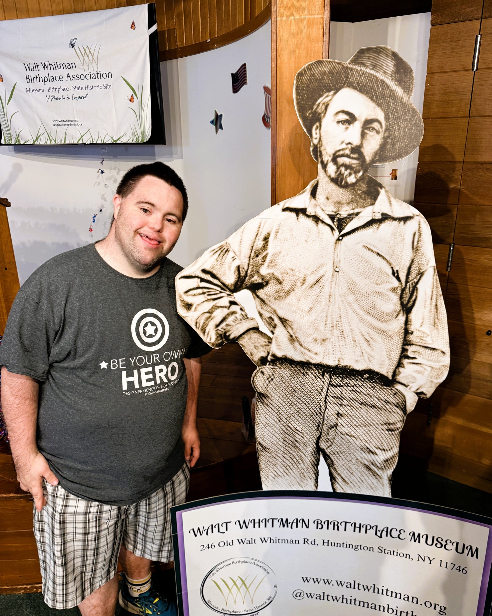 John and Mark Attend a Ribbon Cutting at the Walt Whitman Birthplace