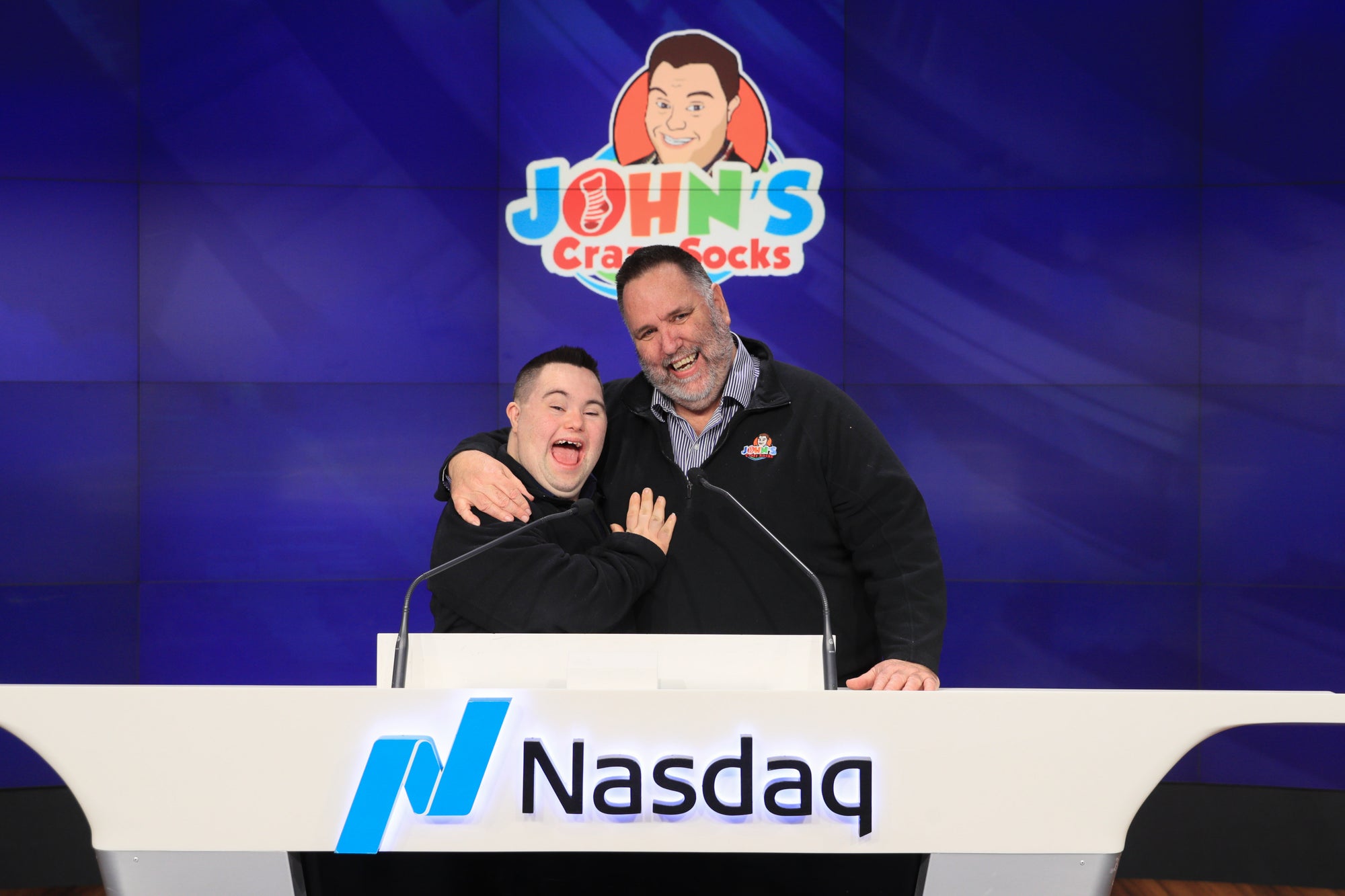 John Cronin of John’s Crazy Socks Becomes First Entrepreneur with Down Syndrome to Ring the Closing Bell at NASDAQ