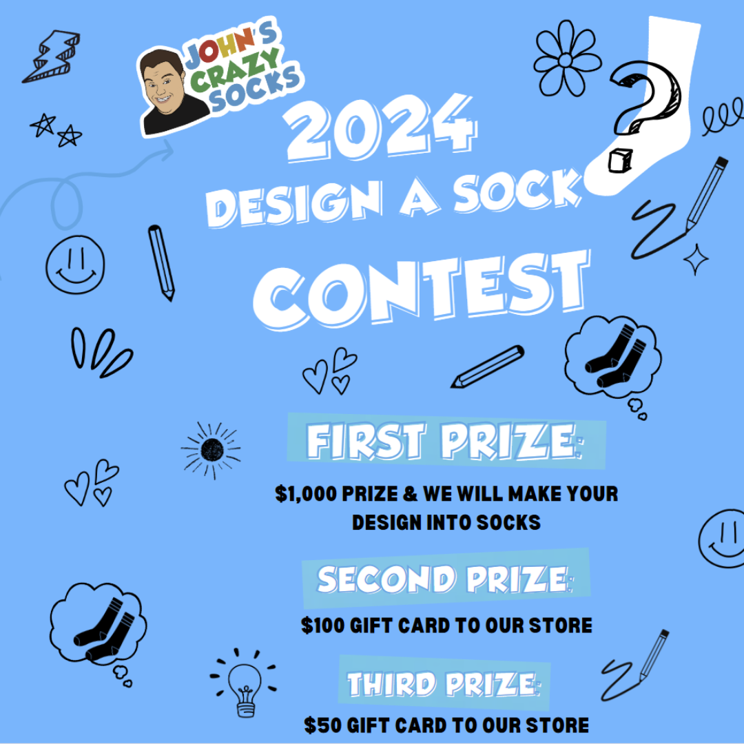 John’s Crazy Socks Accepting Submissions for the 2024 Sock Design Contest