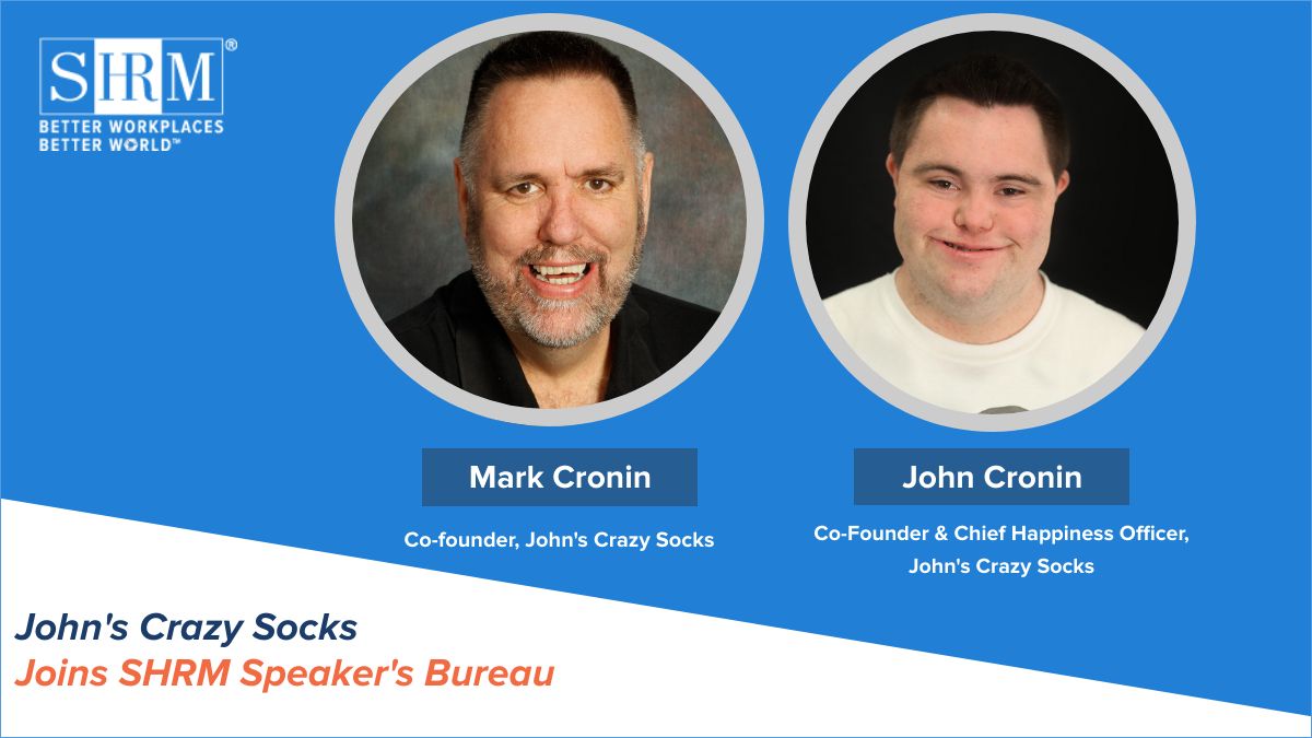 John’s Crazy Socks Co-Founders, John and Mark X. Cronin, Join SHRM Speakers Bureau