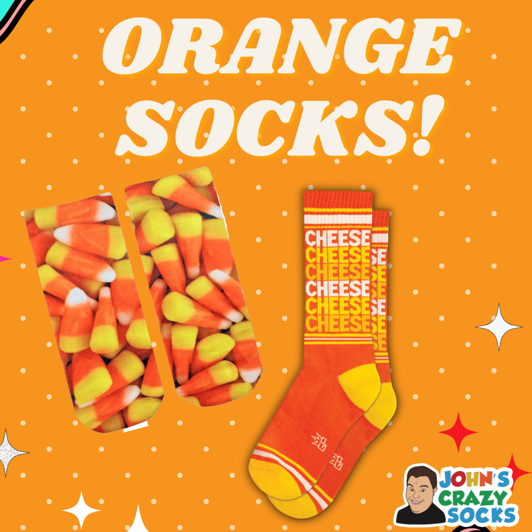 Orange Socks To Wear For Fall & Halloween