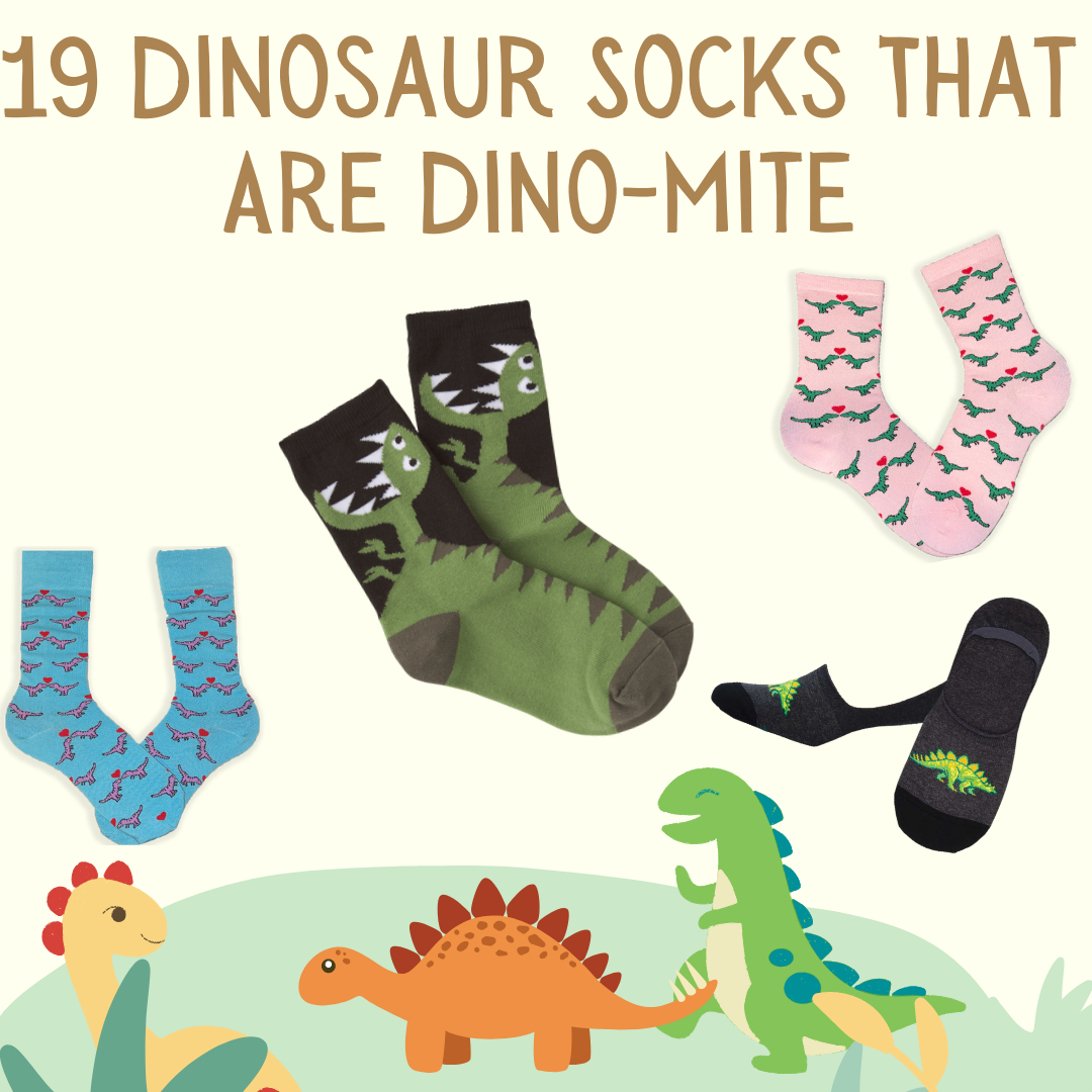 19 Dinosaur Socks That Are Dino-Mite! | Funny Dino Socks