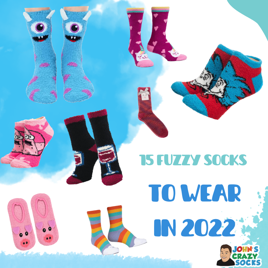 15 Fuzzy Socks To Wear In 2022  Cozy Winter Socks - John's Crazy Socks