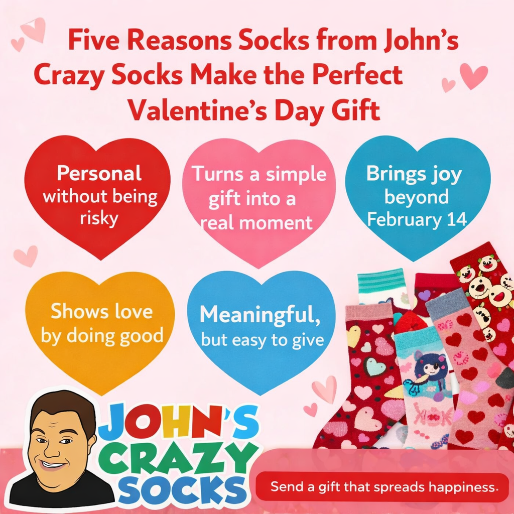 Five Reasons Socks from John’s Crazy Socks Make the Perfect Valentine’s Day Gift