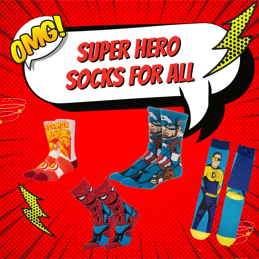 12 Best Superhero Socks  Marvel Socks, DC Socks & More - John's Crazy Socks