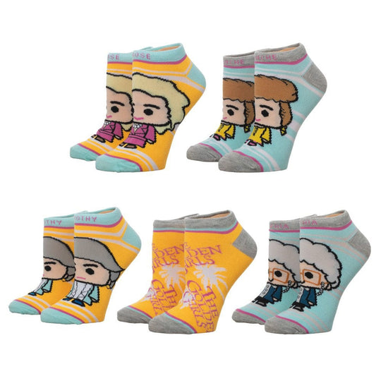 Golden Girls 5 Pair Ankle Socks Multi